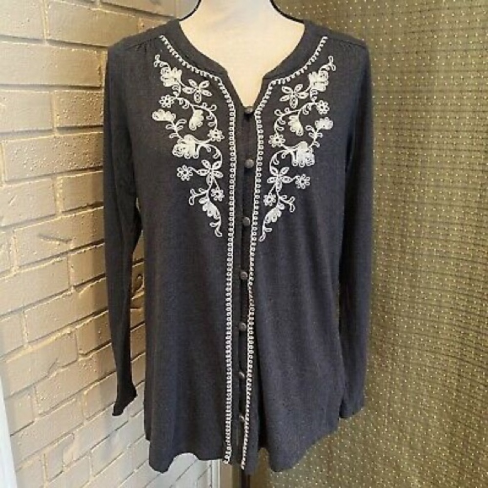J. Jill NWT Embroidered Top